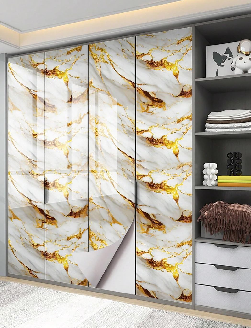 Vinyl Marble Wallpaper (60X200cm)