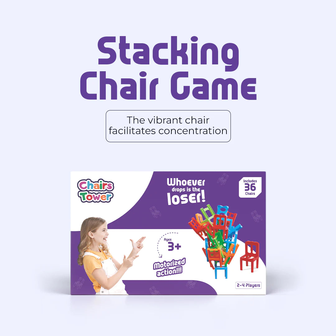 Chairs Stacking Tower Game 3+ Years