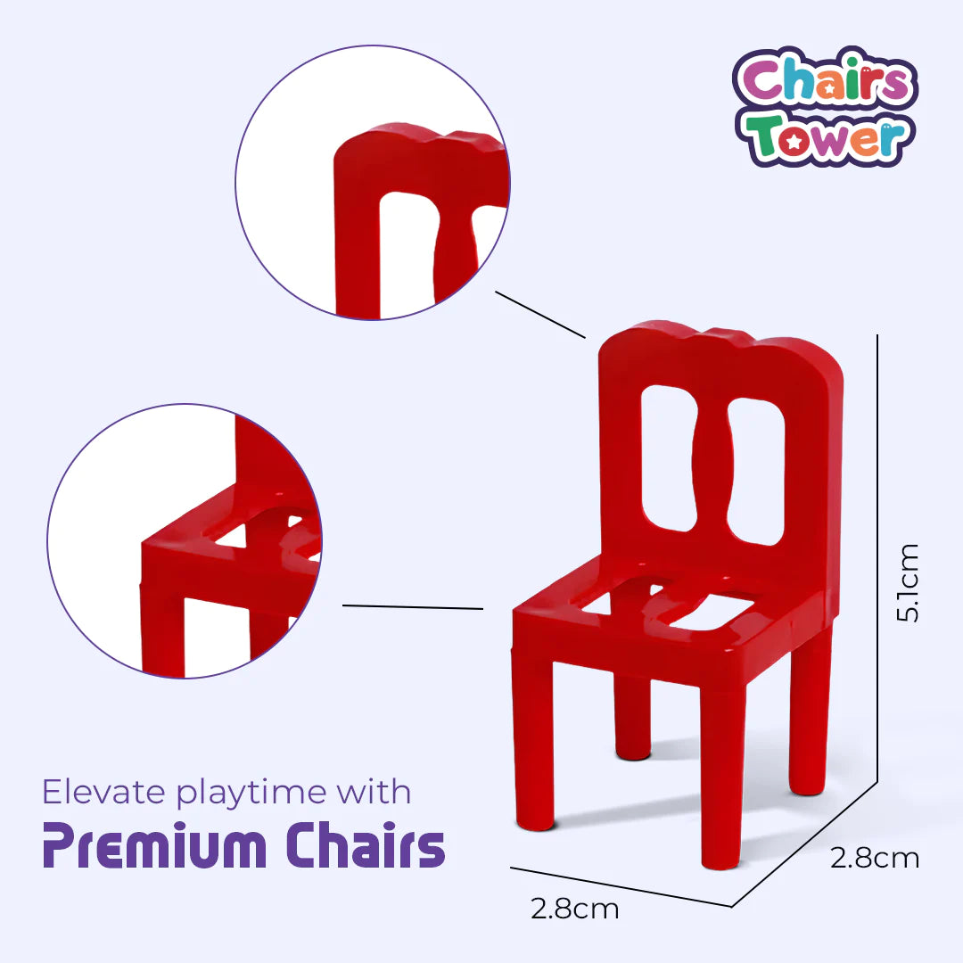 Chairs Stacking Tower Game 3+ Years